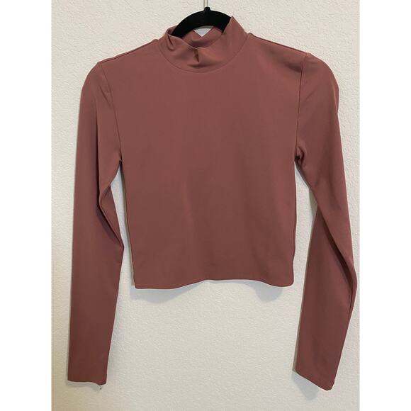 BABATON Contour Smockneck Long Sleeve in Red Willow Mauve Pink Size Small - Picture 7 of 7